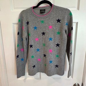 Halogen 100% Cashmere Sweater with stars- SIZE SMALL